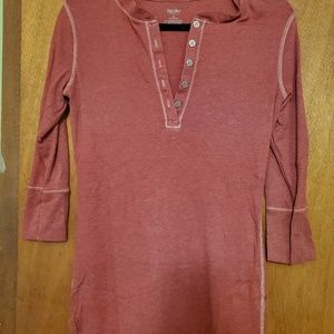 XL Mossimo 3/4 sleeve henley